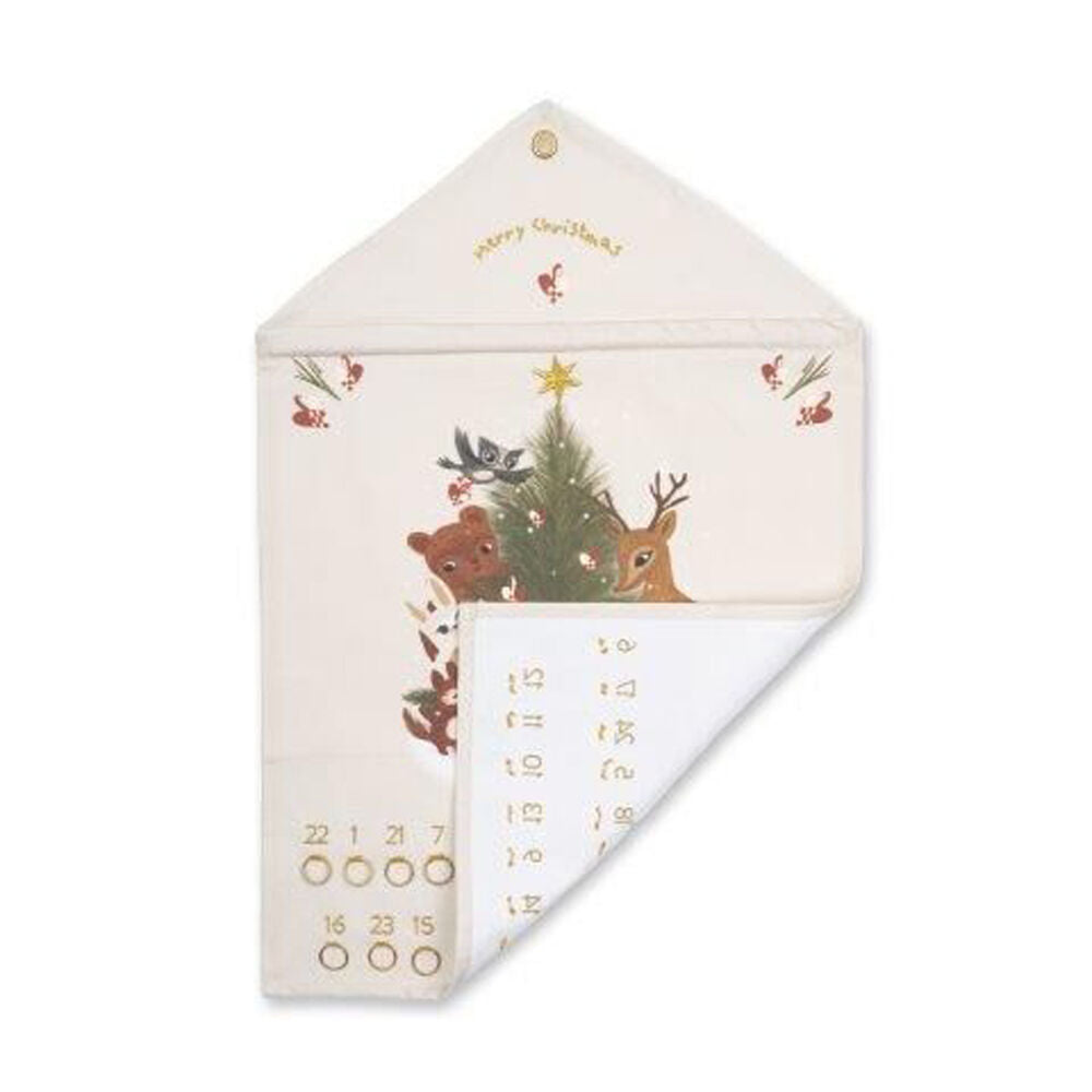 Fabelab Christmas Woodland Advent Calendar Xmas Hanging Decoration 50x76cm