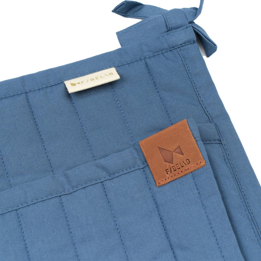 Fabelab 100% Cotton Quilted Crib or Wall Pocket Storage Small Vintage Blue