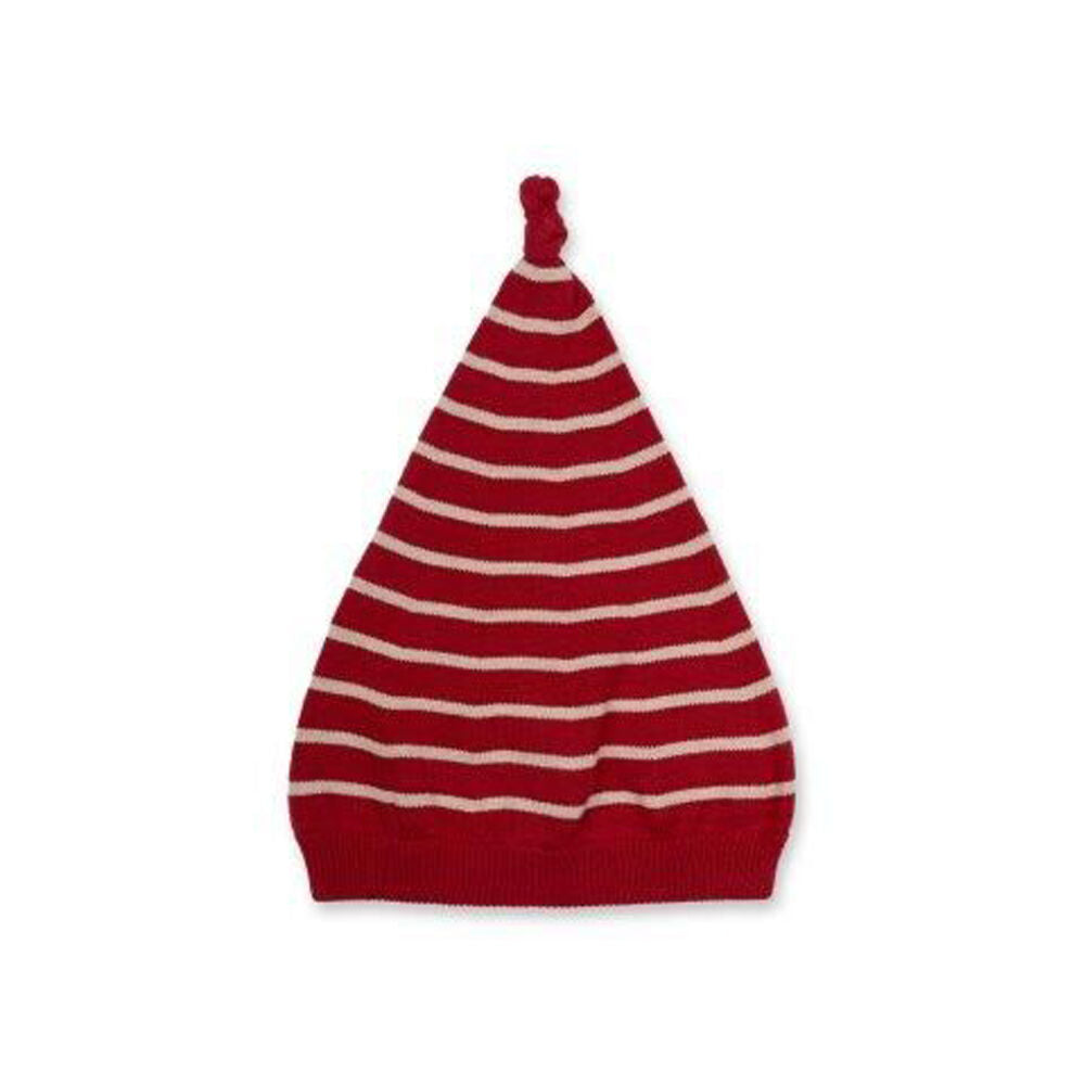 Fabelab Christmas Woodland Knitted Elf Hat Beanie Rio Red Kids Size 1-3y