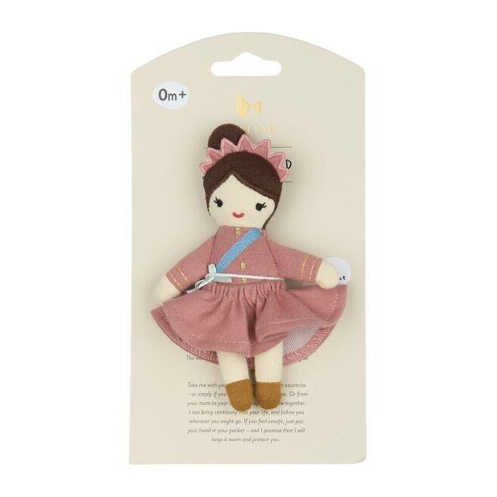 Fabelab Organic Soft Cotton Baby/Infant Toy Pocket Friend Queen 14cm 0y+