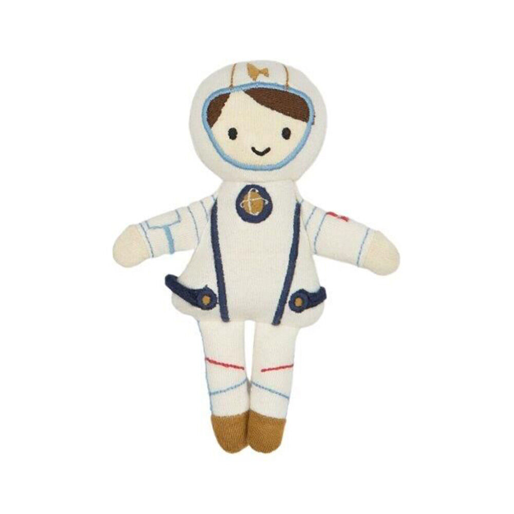 Fabelab Organic Soft Cotton Baby/Infant Toy Pocket Friend Astronaut 14cm 0y+