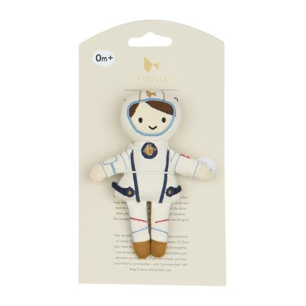 Fabelab Organic Soft Cotton Baby/Infant Toy Pocket Friend Astronaut 14cm 0y+