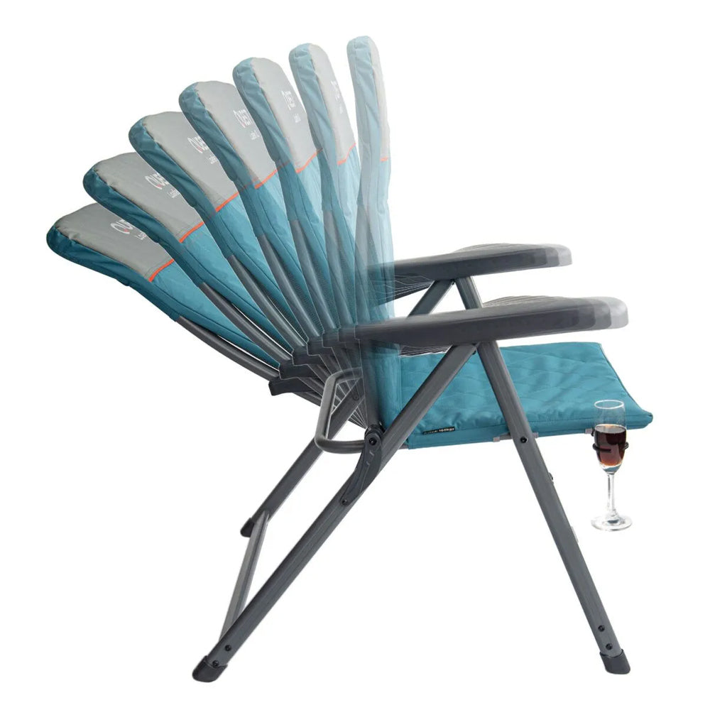 Quest Loafer 103cm Folding Camp Chair w/ Armrests XL - Blue