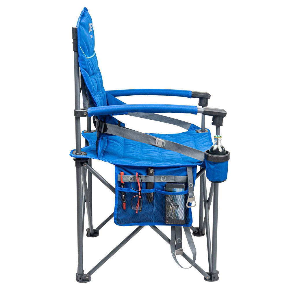 Quest Outdoors Castaway Hard Arm Camp Chair - Regal Blue