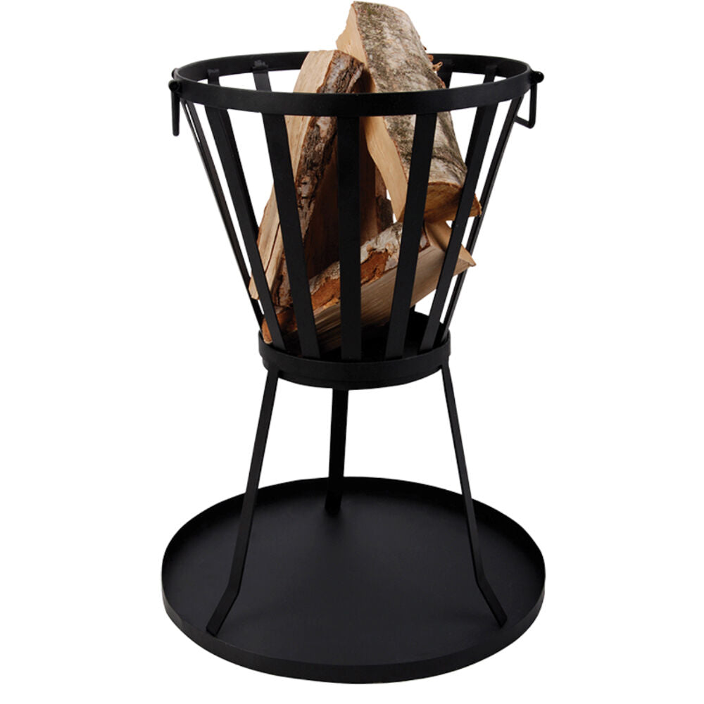 Esschert Design Fire Basket Ash Plate Small Steel Kitchenware 50.3cm