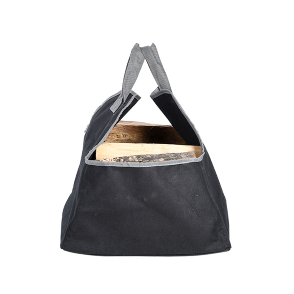 Esschert Design Log Carrier Bag Indoor Outdoor Black