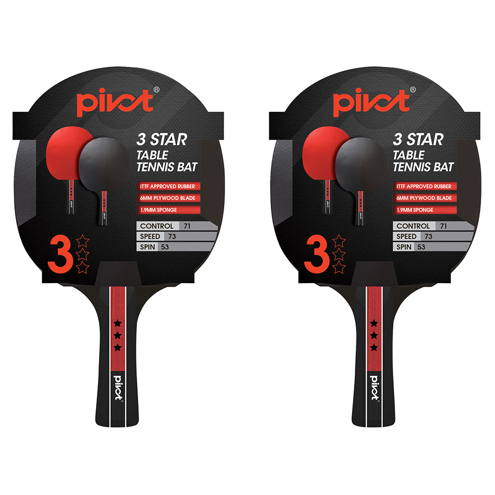 2PK Pivot 3 Star Table Tennis Racquet Sports Equipment