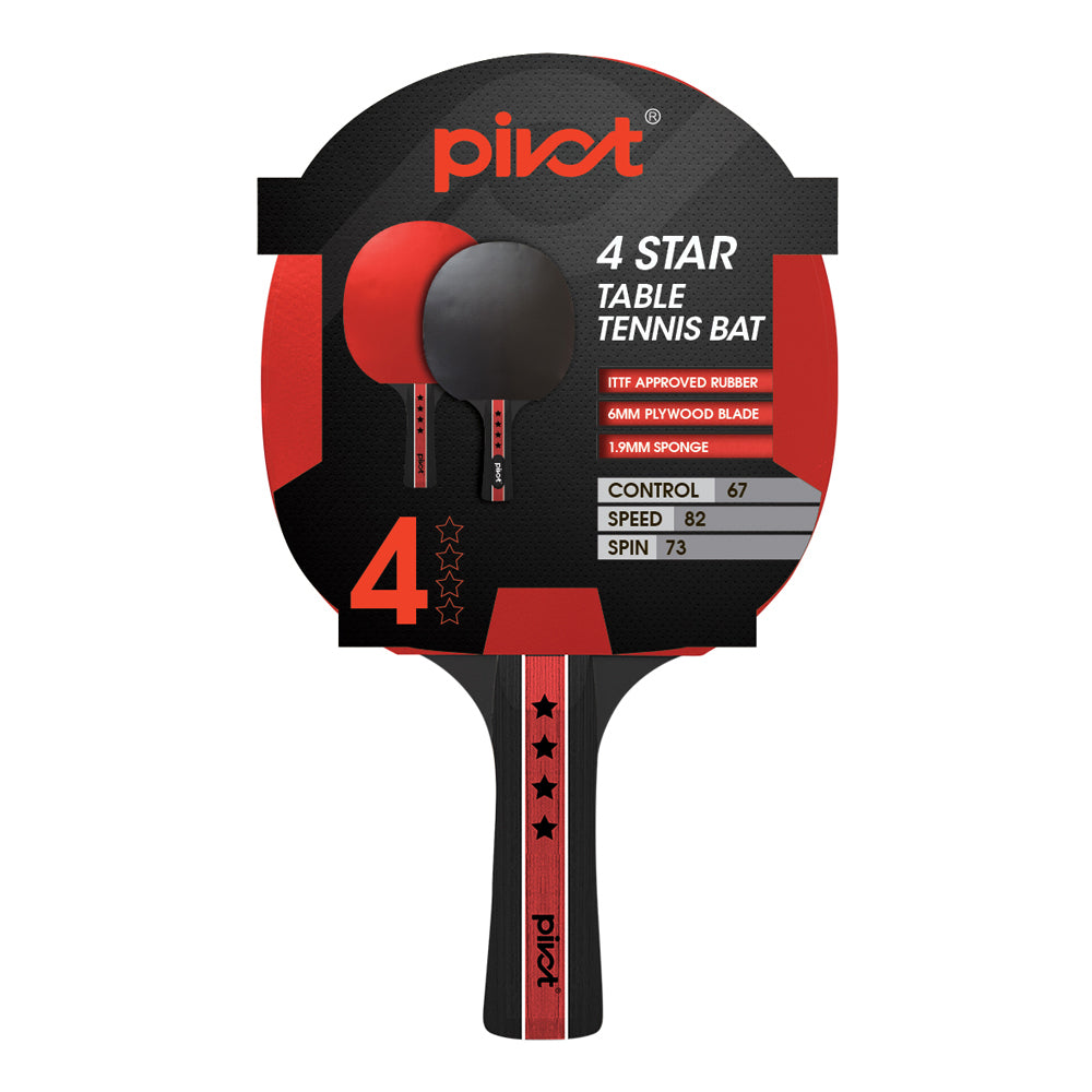 4PK Pivot 4 Star Table Tennis Racquet Sports Equipment