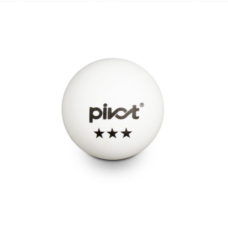 6pc Pivot 3 Star Table Tennis Balls White
