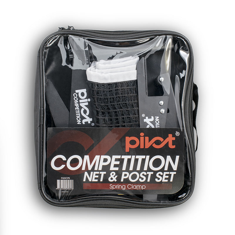Pivot Competition Table Tennis Net & Post Set Spring Clamp