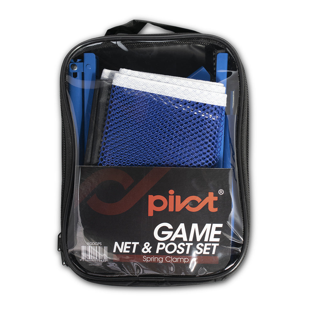 Pivot Game Table Tennis Net & Post Set Spring Clamp