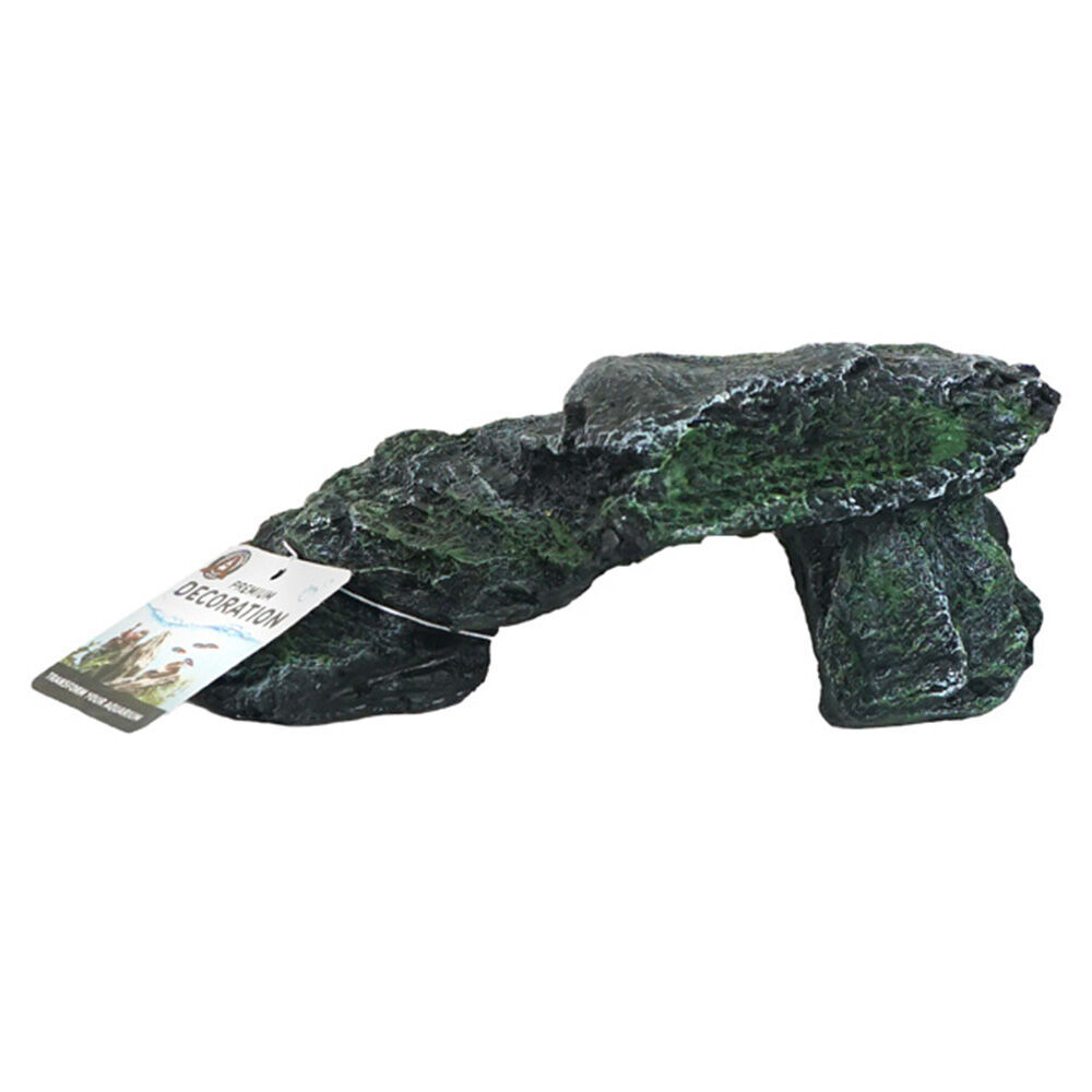2PK Dudley's World Of Pets Aquarium/Fish Tank Resin Resin Faux Slate Decor 19cm