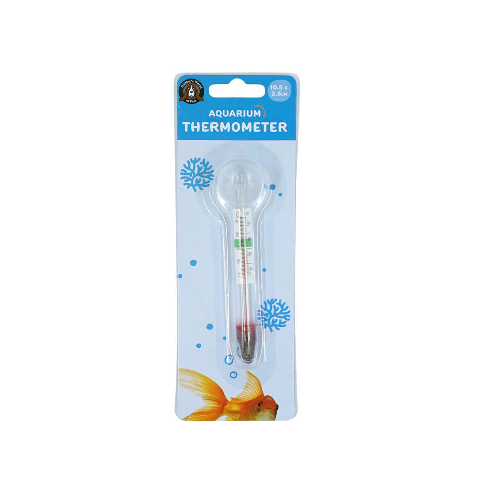 3PK Dudley's World Of Pets Aquarium/Fish Tank Thermometer 10.5x2.5cm