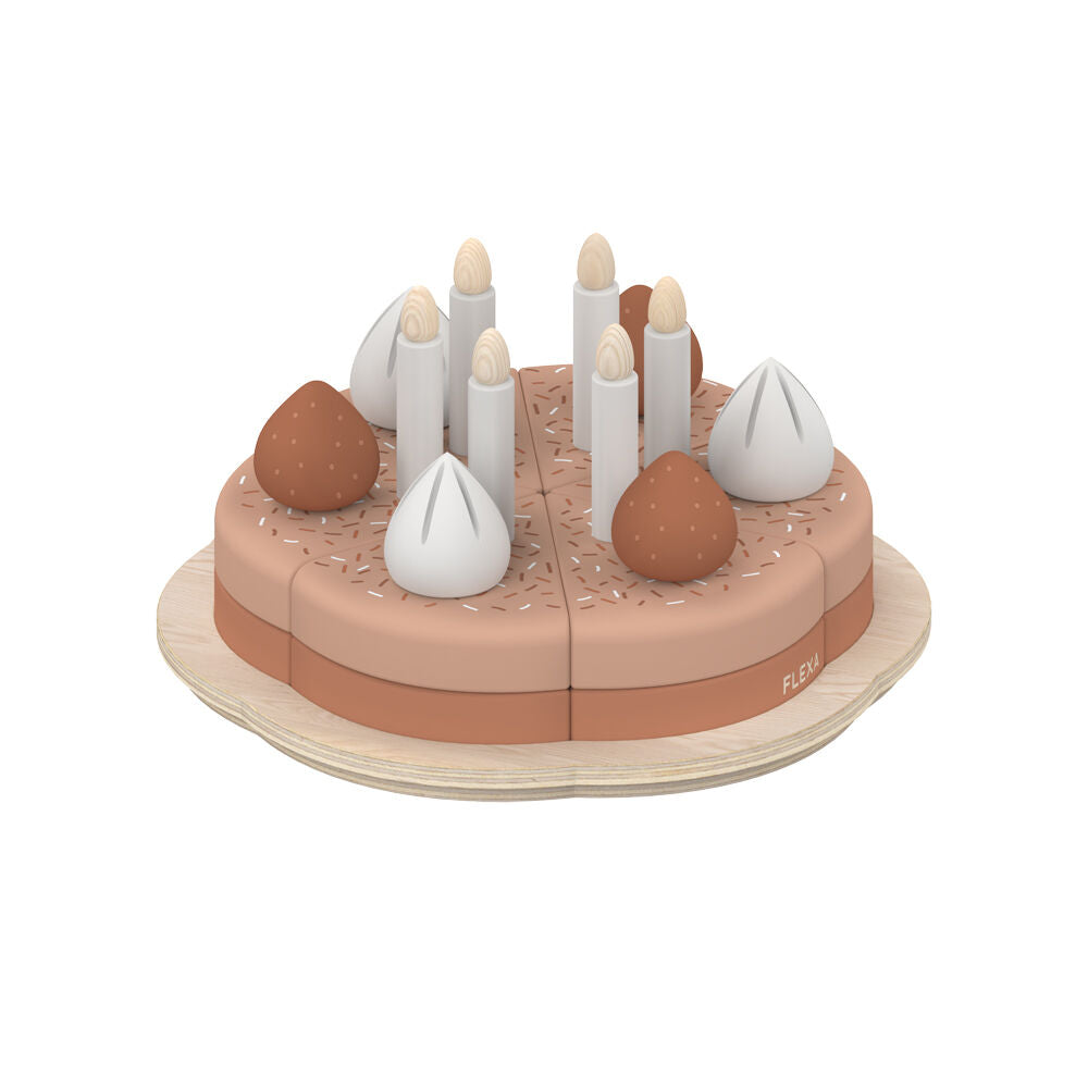 24pc Flexa Wooden Birthday Cake Set for Kids/Toddler 2y+