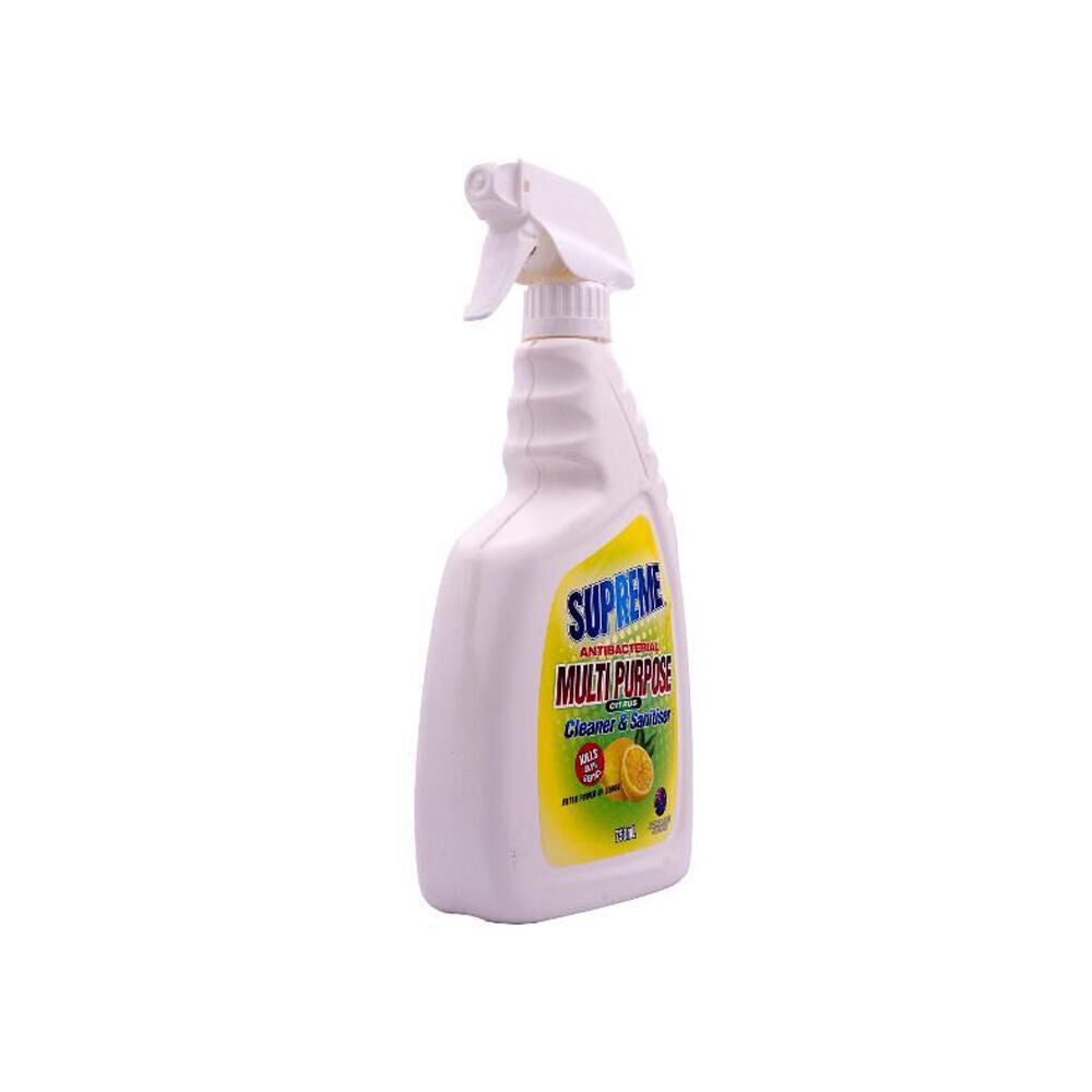 12PK Supreme Antibacterial Sanitizing Citrus Surface Spray Cleaner 750ml