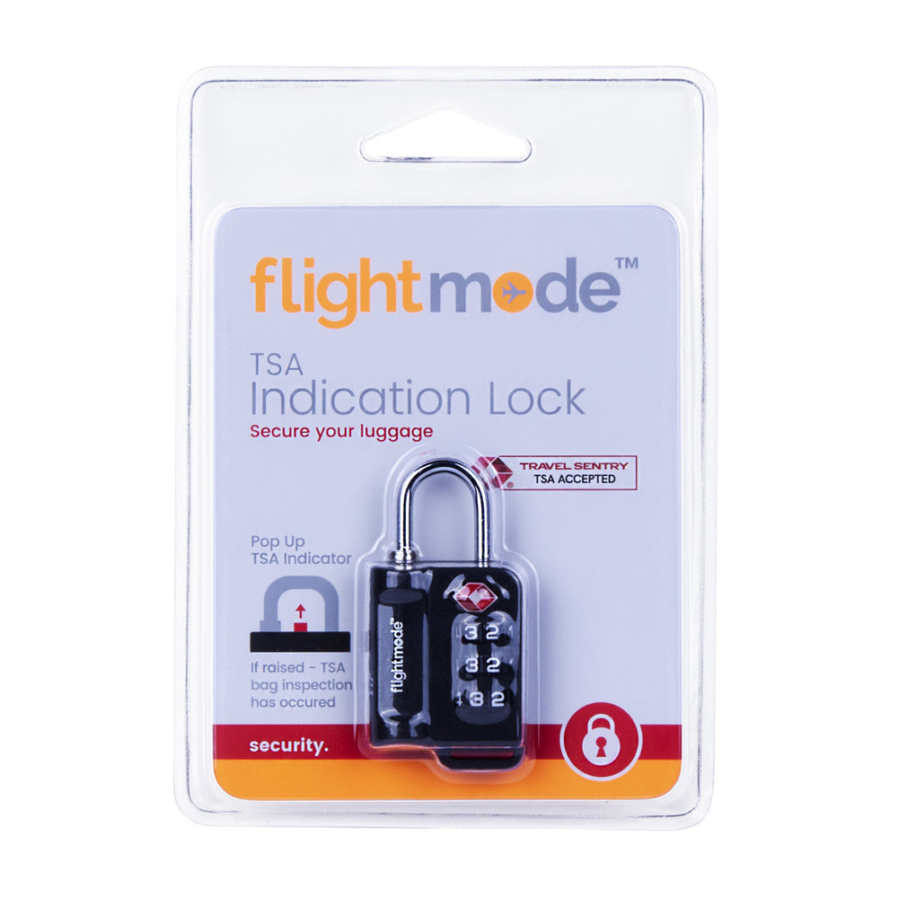 2PK Flightmode TSA Pop Up Indication Padlock Security Lock - Black