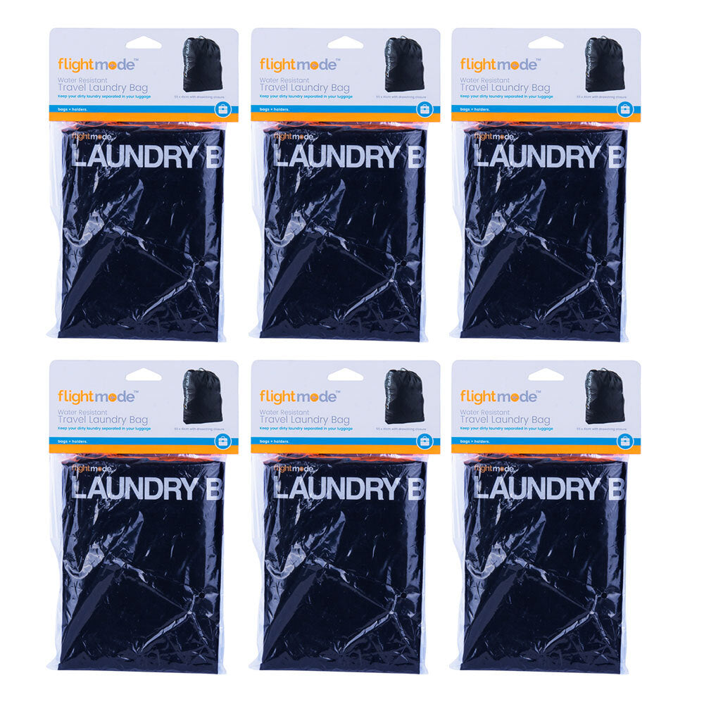 6PK Flight Mode Travel Laundry Bag