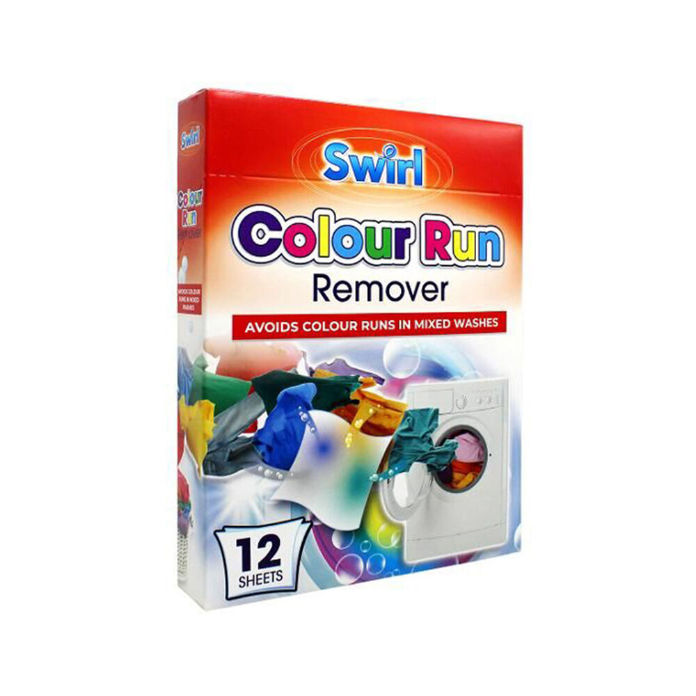 6x 12pc Swirl Colour Run Remover Dye Catcher Laundry Sheets 11x20cm
