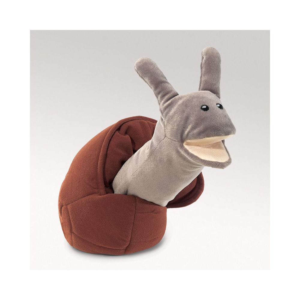Folkmanis Snail Hand Puppet 20x25cm Kids Toy - Brown 3y+