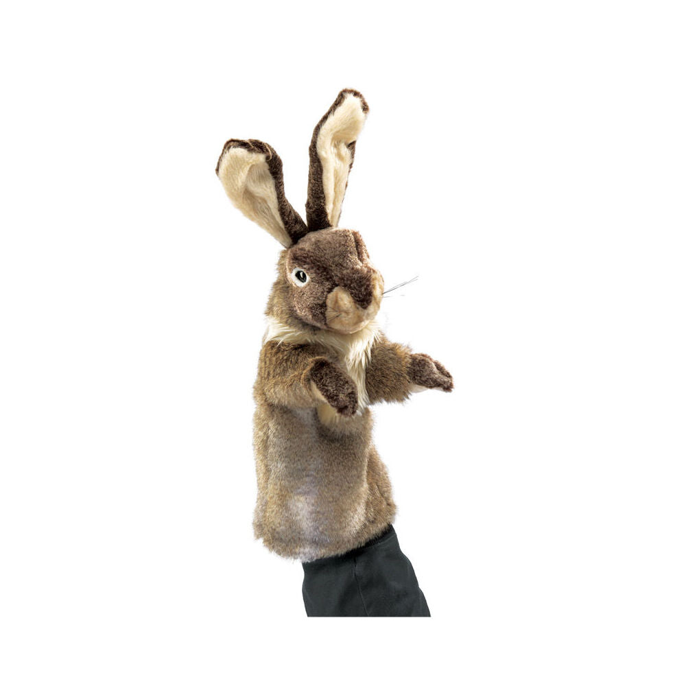 Folkmanis Rabbit Stage Hand Puppet Kids Animal Toy 15cm Brown 3y+