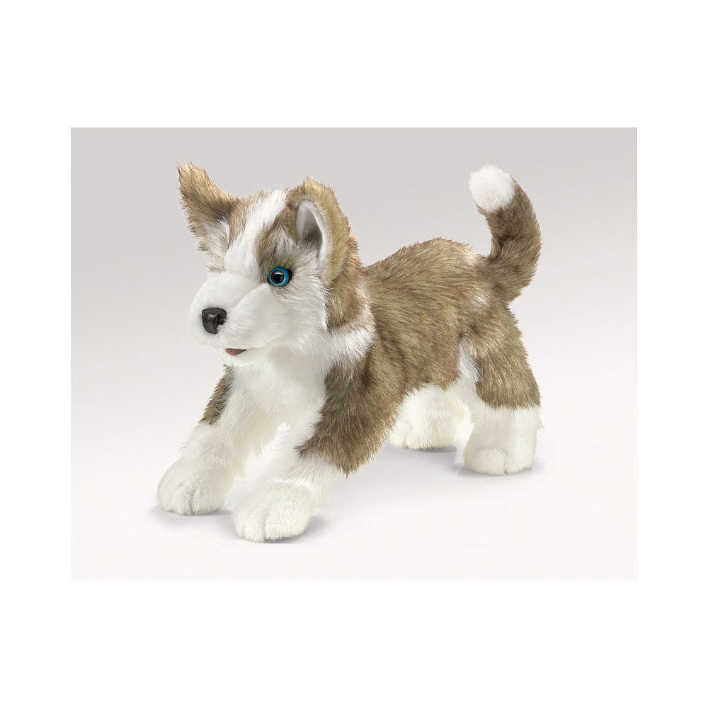 Folkmanis Wolf Pup Hand Puppet Kids 18x20cm Soft Toy 3y+