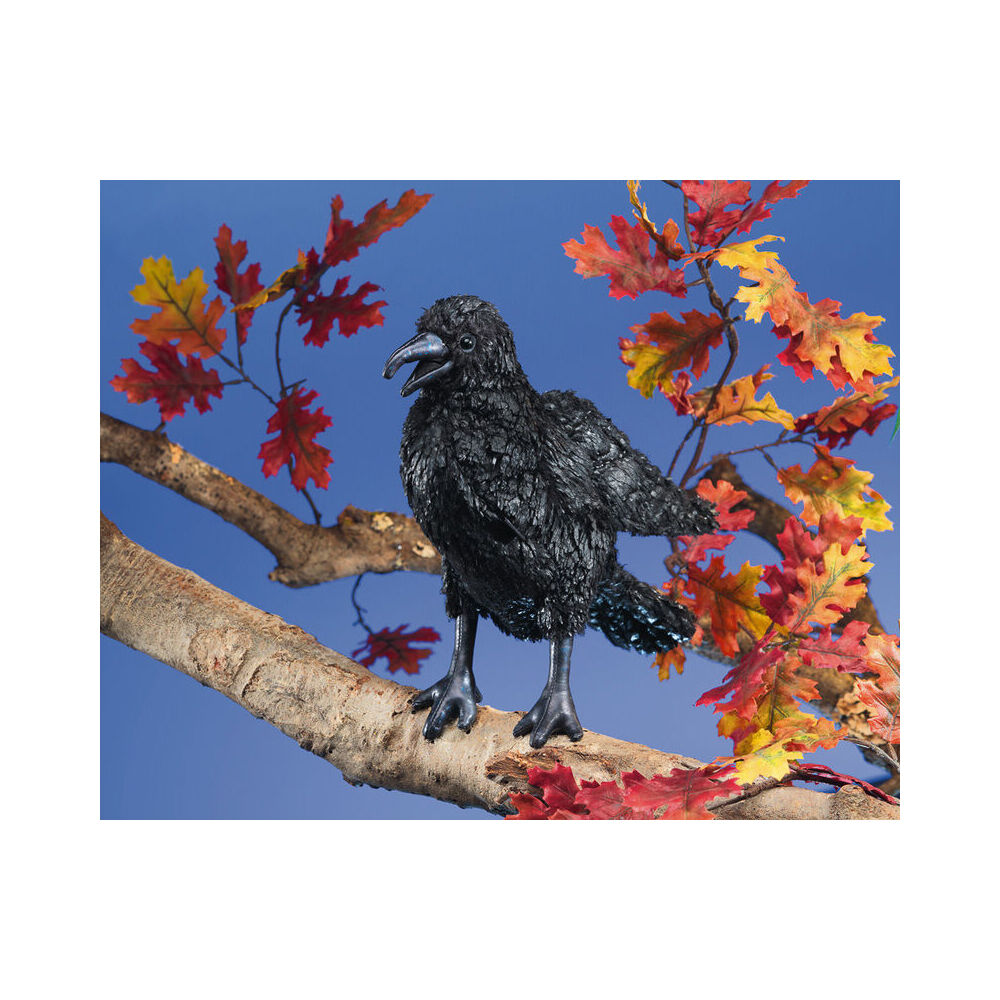 Folkmanis Crow Hand Puppet 28cm Kids/Children Toy Black 0m+