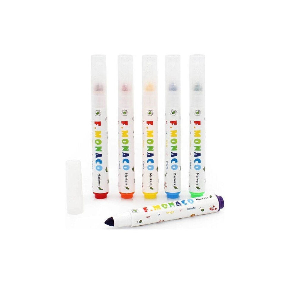 2x 24pc Flower Monaco Taper Head Washable Markers Art & Craft Kids/Children - 3y+