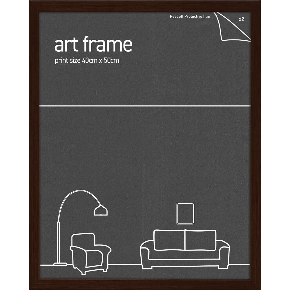 2PK Impact Merch Classic Picture Frame Rustic Oak Fits 40x50cm Print