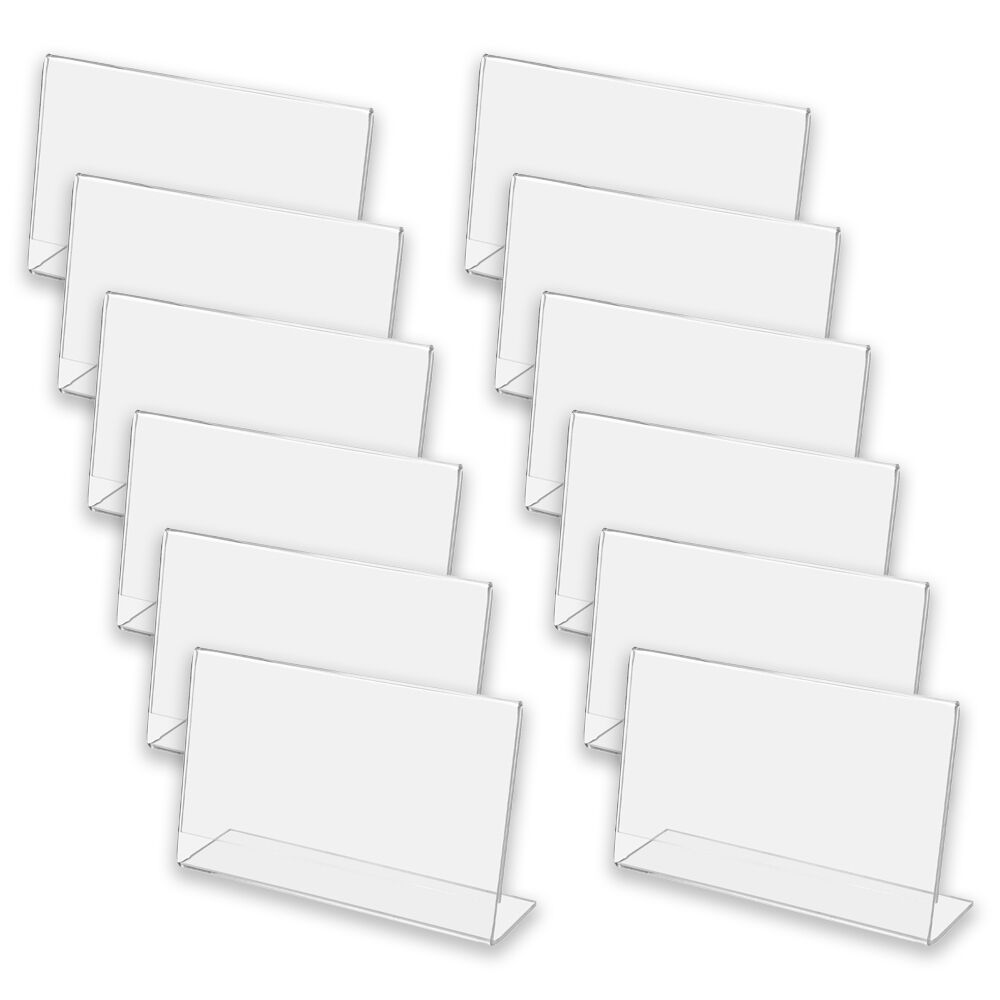 12PK Unigift Inspire Horizontal Standing Picture Photo Frame A4 21x29.7cm Clear
