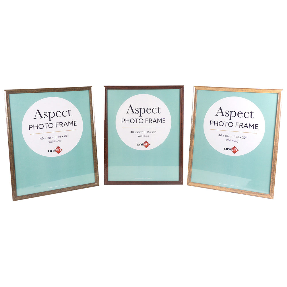 2PK Unigift Aspect 40x50cm MDF/Glass Picture Frame - Assorted