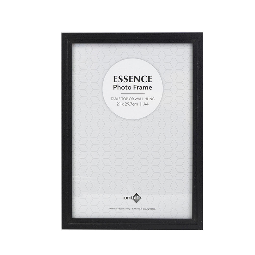6PK Unigift Essence 21x30cm MDF/Glass A4 Picture Frame - Assorted