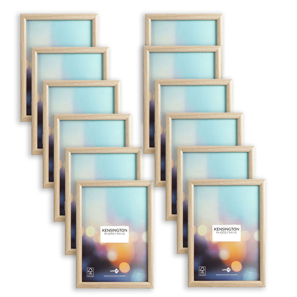 12PK Unigift Kensington Wooden/Glass Picture Photo Frame 20x25cm Assorted