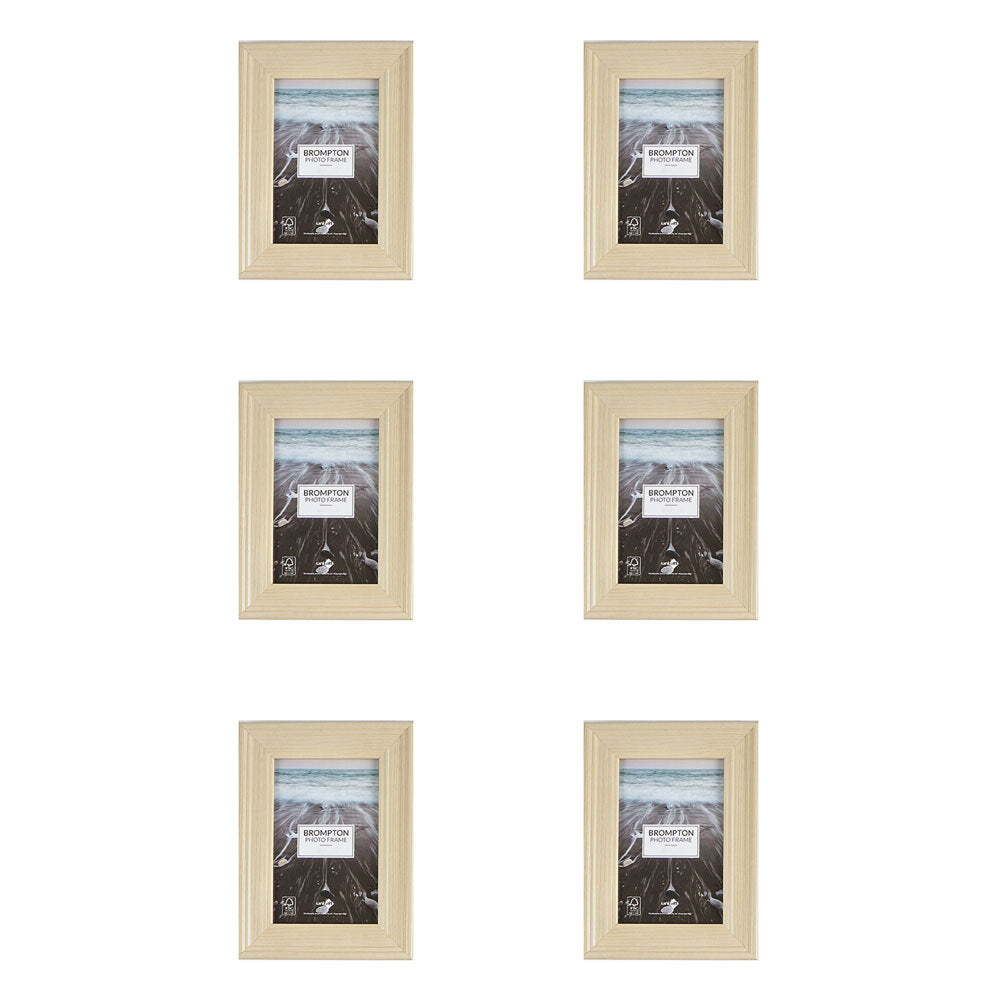 6PK Unigift Brompton Home Photo/Picture Frame 10x15cm Assorted