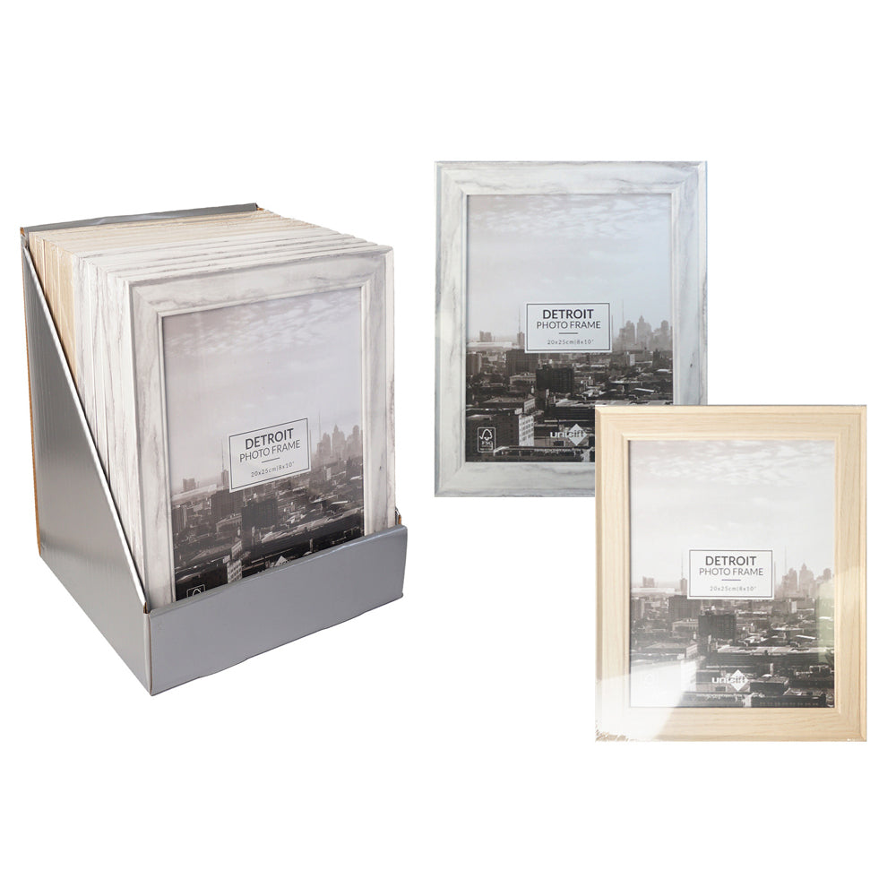 6PK Unigift 20x25cm Detroit Photo Picture Frame Home Decor Assorted