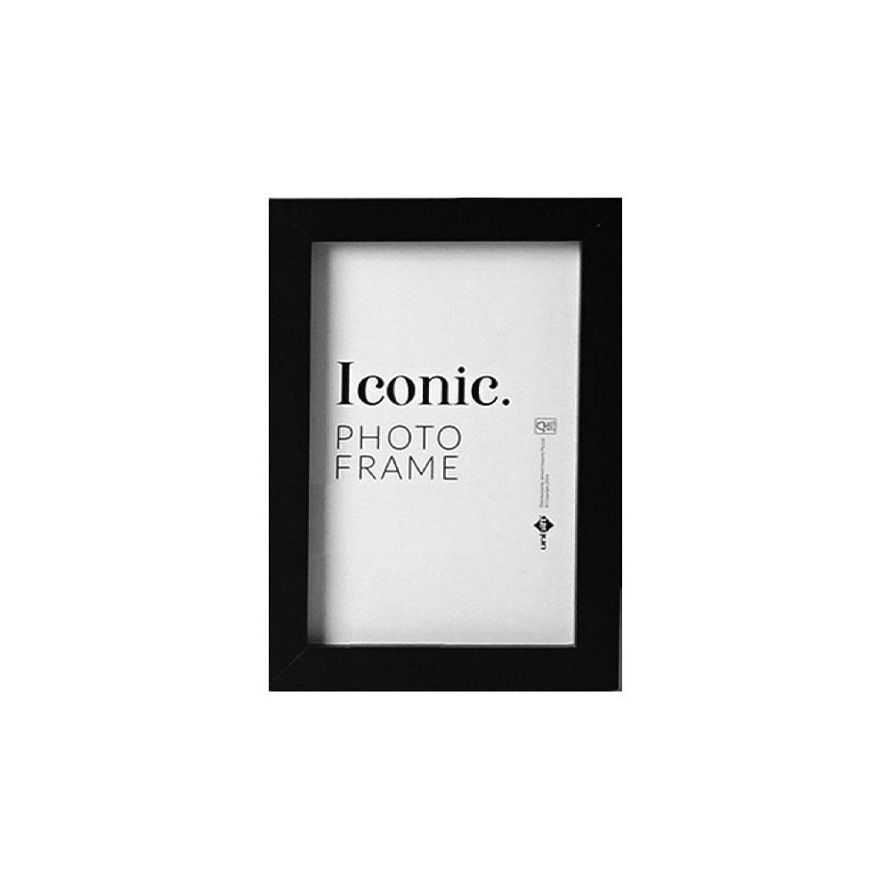 6PK Unigift 10x15cm Iconic MDF Glass Photo Frame - Black