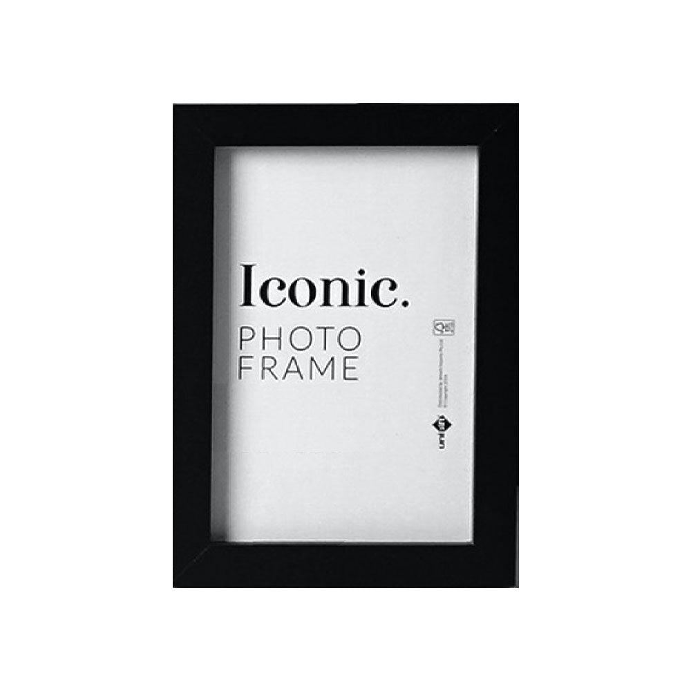 12PK Unigift 15x20cm Iconic MDF Glass Photo Frame - Black