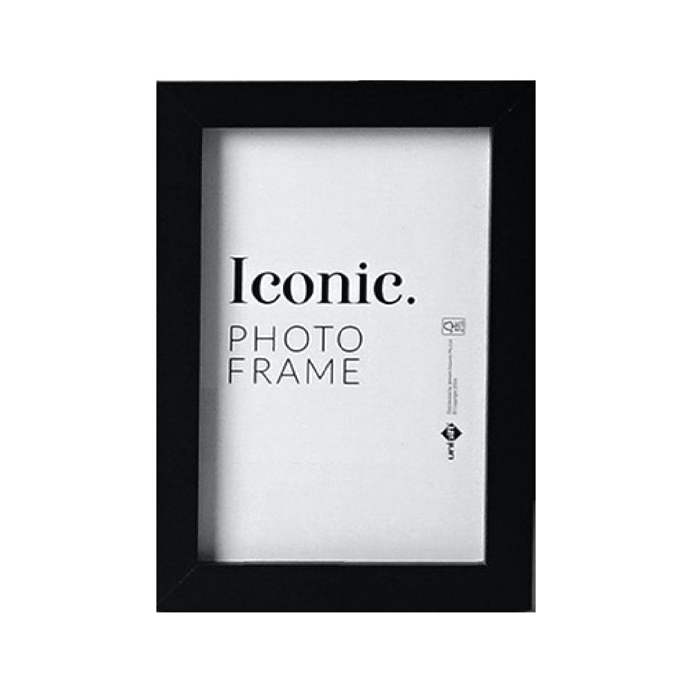 12PK Unigift 20x25cm Iconic MDF Glass Photo Frame - Black