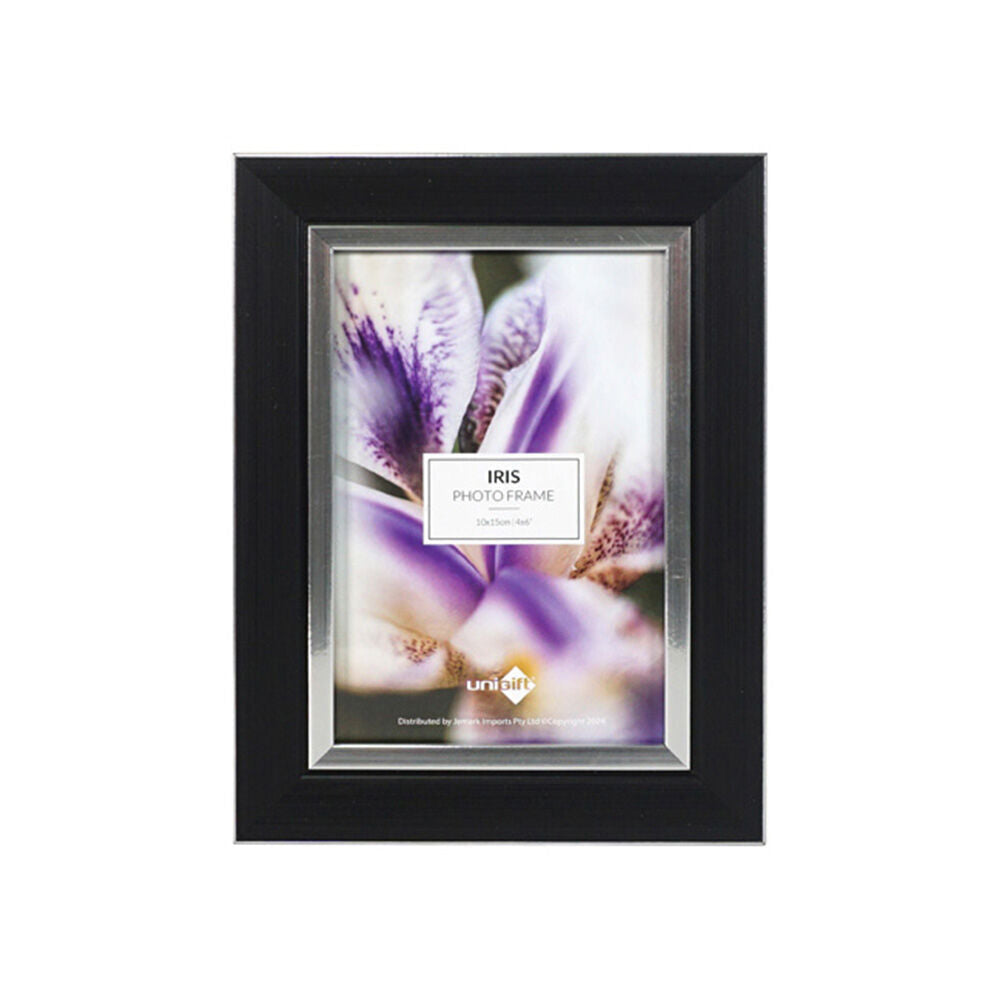 12PK Unigift Iris Photo Frame Picture Holder Home Decor 10x15cm - Black