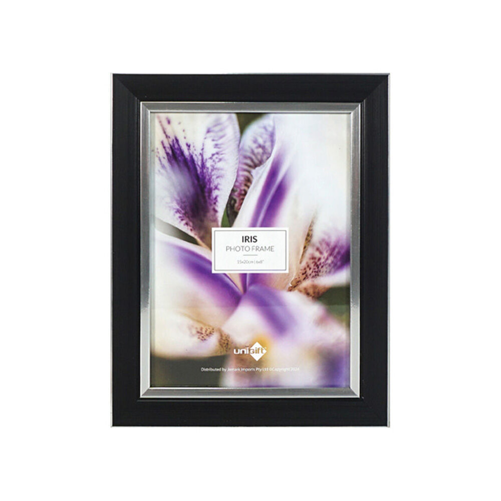 6PK Unigift Iris Photo Frame Picture Holder Home Decor 15x20cm - Black