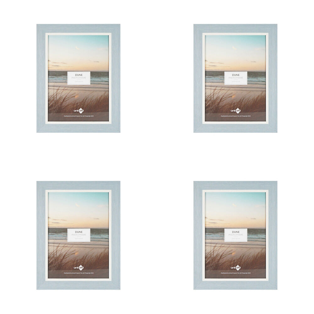 4PK Unigift Dune A4 Photo Frame Picture Holder 21x29.7cm - Blue