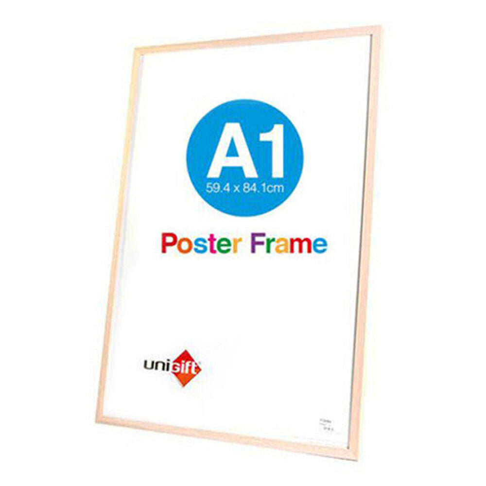 Unigift A1 Wooden/Glass Poster Picture Photo Frame 59.4x84.1cm Natural