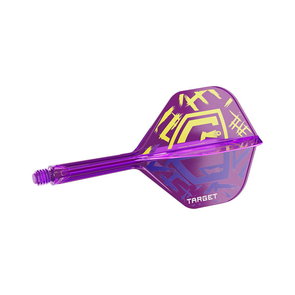 3pc Target Luke Littler World Champ K-Flex No2 Durable Dart Flight Medium Purple
