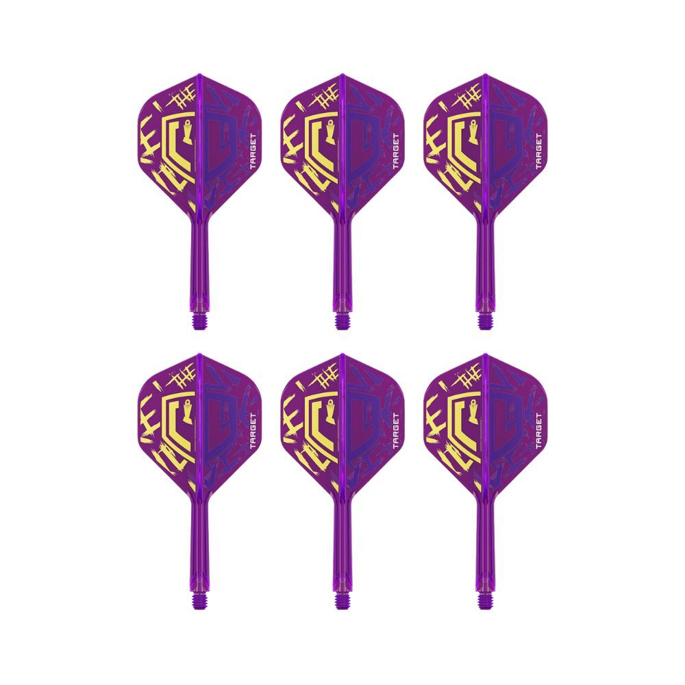 2x 3pc Target Luke Littler World Champ K-Flex No2 Durable Dart Flight Medium Purple
