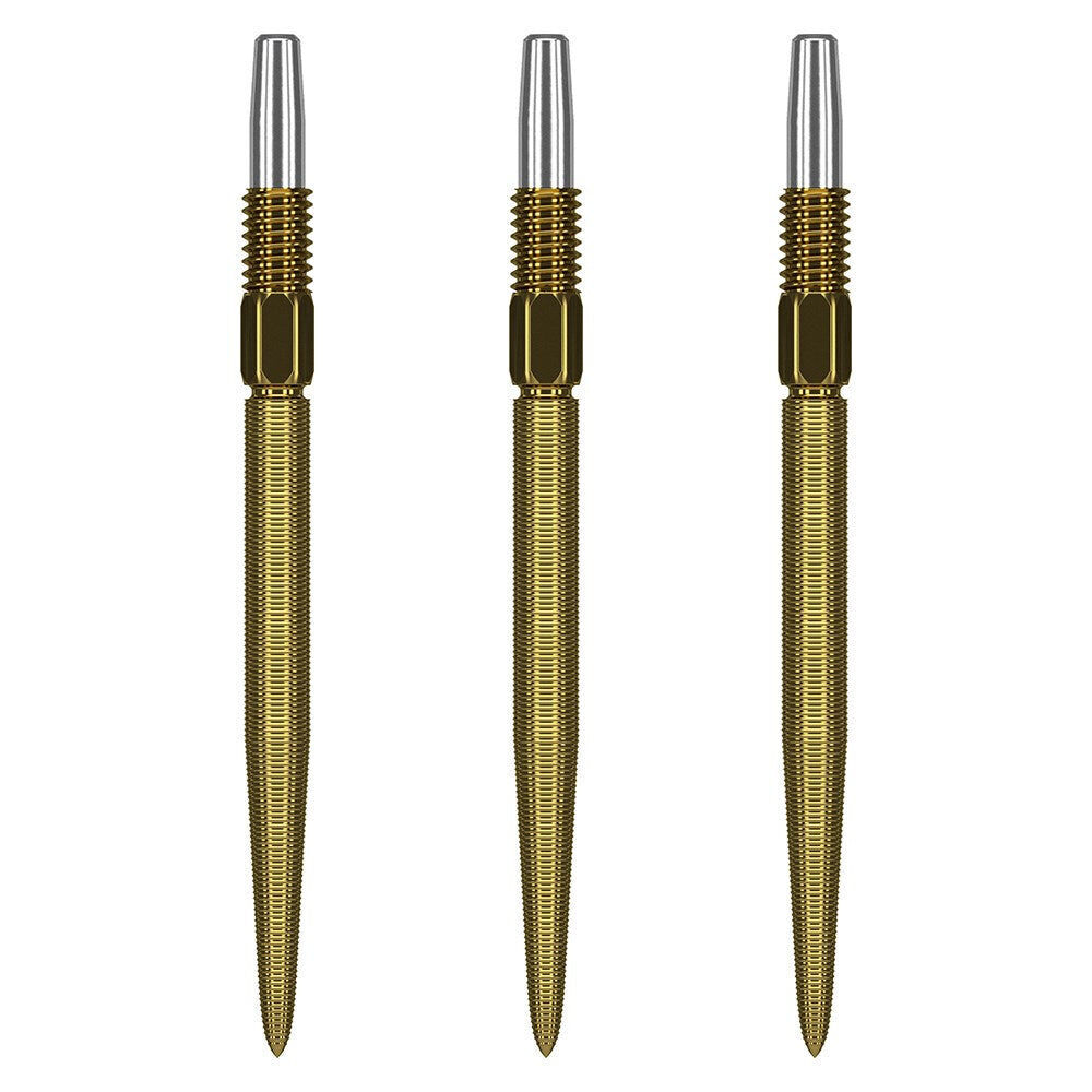 3pc Target Swiss Nano Dart Point Replacement Spare Accessory Tip 30mm Gold