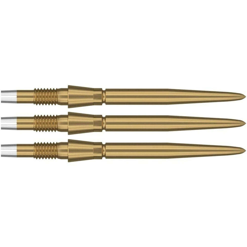 3pc Target Swiss Storm Dart Point Replacement Spare Tip 35mm Gold