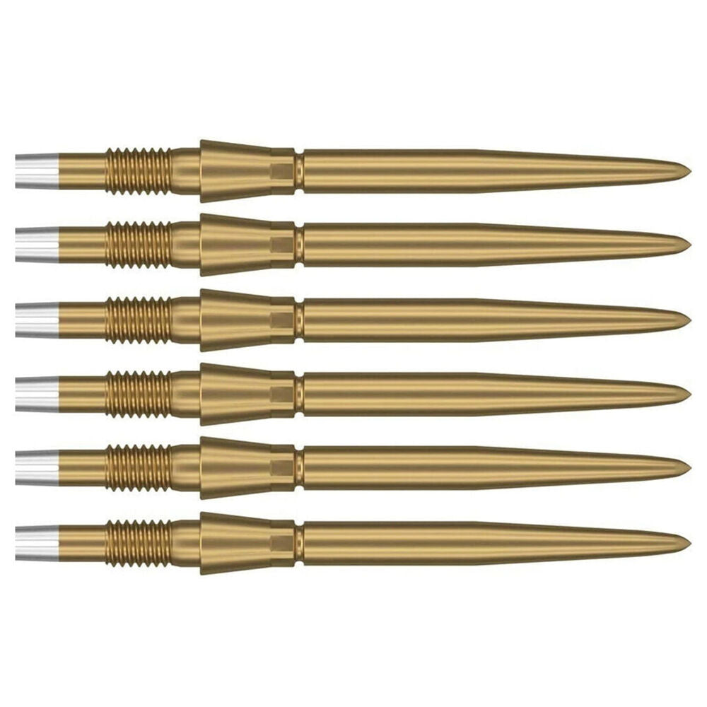 2x 3pc Target Swiss Storm Dart Point Replacement Spare Tip 35mm Gold