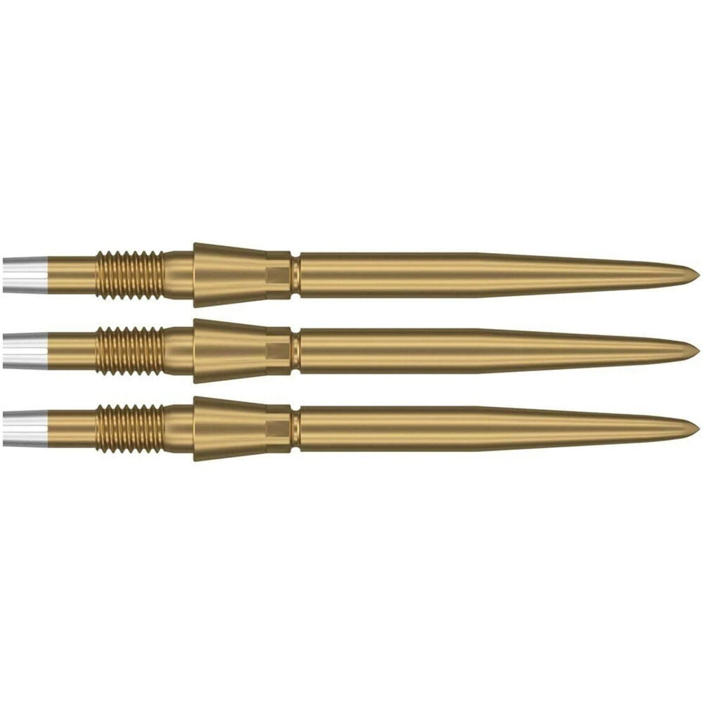 2x 3pc Target Swiss Storm Dart Point Replacement Spare Tip 35mm Gold