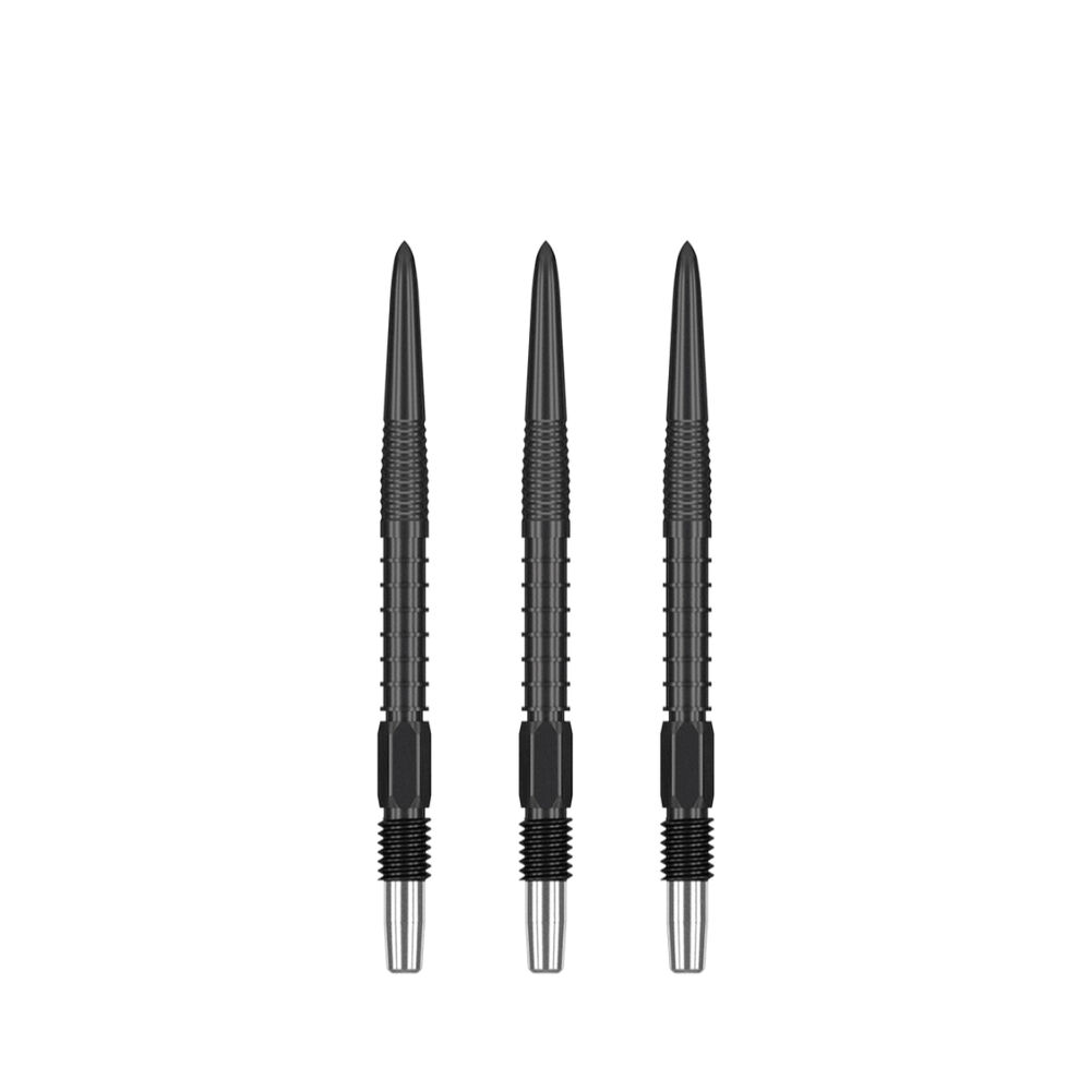 3pc Target Swiss FireDart Point Black Dart Replacement Spare Tip 40mm