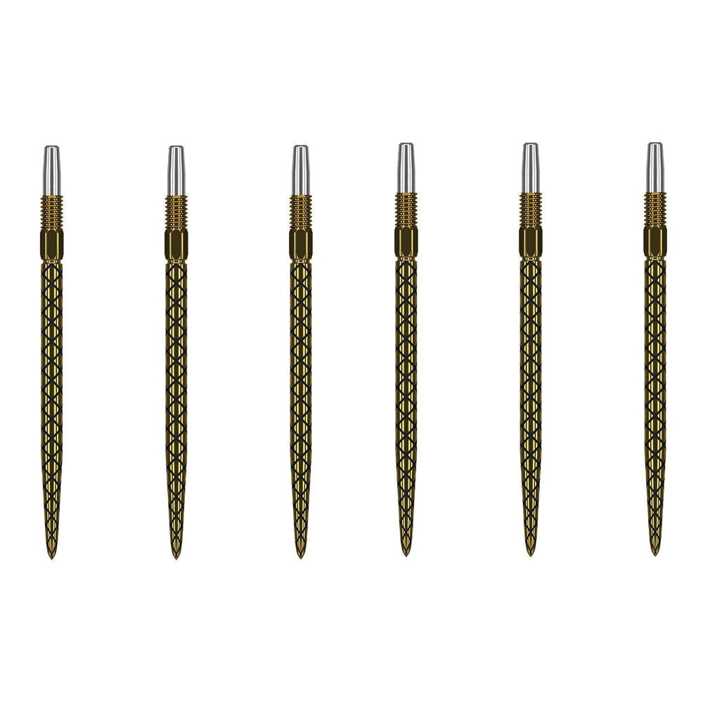 2x 3pc Target Swiss Diamond Pro Gold Dart Point Replacement Spare Tip 40mm
