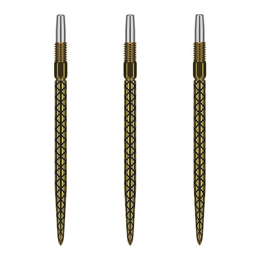 3pc Target Swiss Diamond Pro Gold Dart Point Replacement Spare Tip 40mm